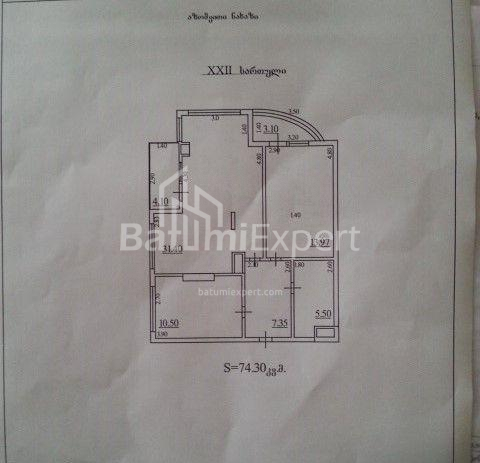 Квартира 74 м² - Тбел-Абусерідзе, Батумі, Грузія