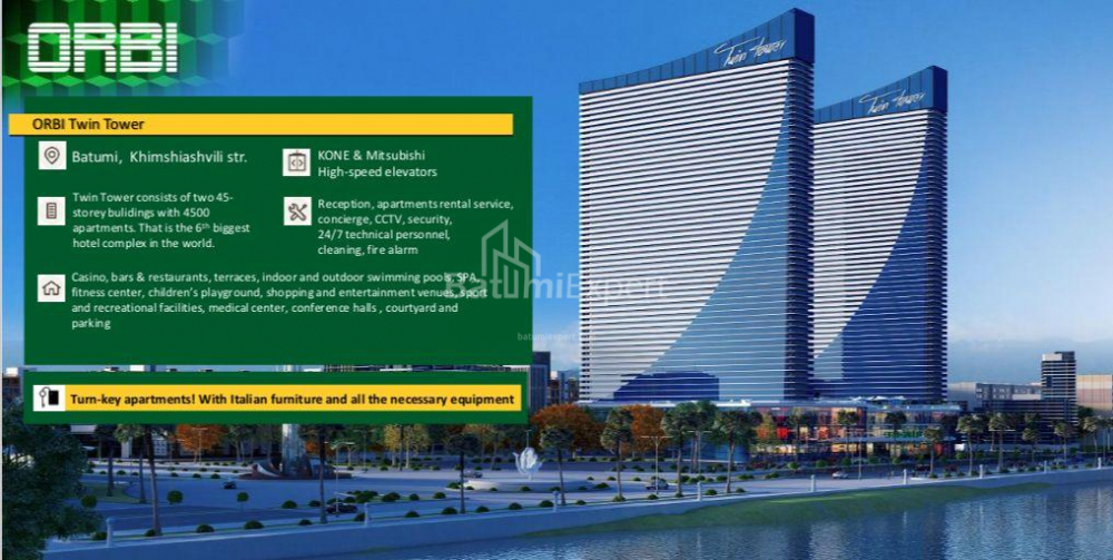 Квартира 33 м² - Юр'ївська, Батумі, Грузія