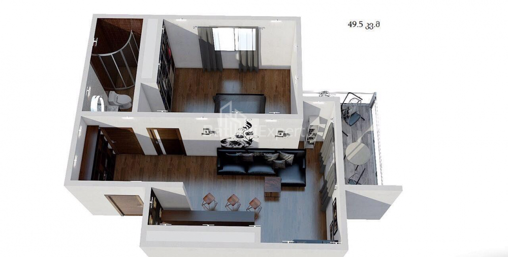 Квартира 49 м² - Юр'ївська, Батумі, Грузія