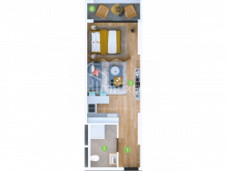 Квартира 33.6 м² - Шерифа Хімшіашвілі, Батумі, Грузія