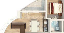 Квартира 2-комн 57.9 м² - Мезгваурта, Чакві