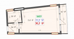 Квартира 1-комн 35.2 м² - Леха і Марії Качинських, Батумі