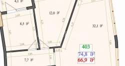 Квартира 2-комн 74.8 м² - Леха і Марії Качинських, Батумі