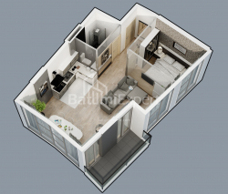 Квартира 55.8 м² - Леха і Марії Качинських, Батумі, Грузія