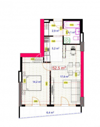 Квартира 53 м² - Ангiса, Батумі, Грузія