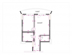 Квартира 58 м² - Фрiдiона Халвашi, Батумі, Грузія