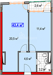Квартира 2-комн 43.4 м² - Шоссе аеропорта, Батумі