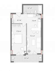 Квартира 2-комн 61.5 м² - Вахтанга Горгасалі, Батумі