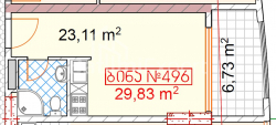 Квартира 30 м² - Тбел-Абусерідзе, Батумі, Грузія